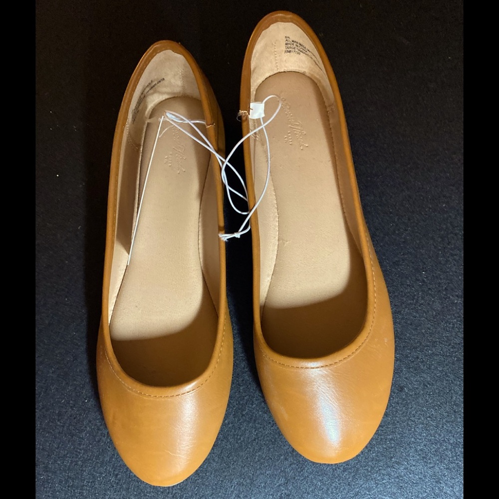 Leather flats.